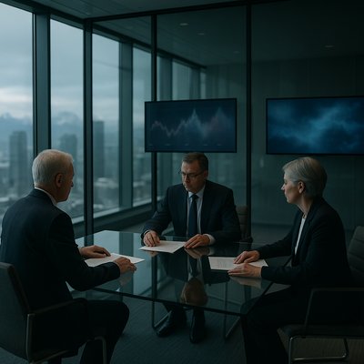 Banking chiefs urge calm as tariff threats roil markets