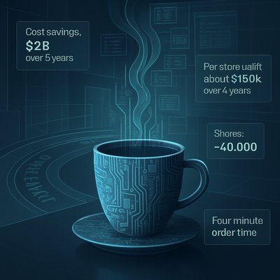 Starbucks bets on robotics and AI to revive sales and efficiency