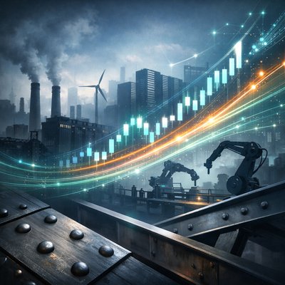 Industrial stocks lead Monday rally on AI spending optimism and stronger data