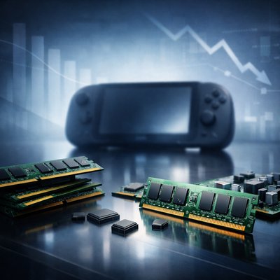 Nintendo slides on memory-shortage fears as shipments, pricing loom