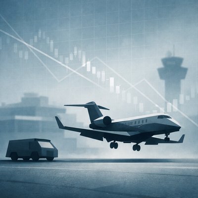 Air Canada CRJ-900 hits ground vehicle at LGA; airport shutdown disrupts travel stocks